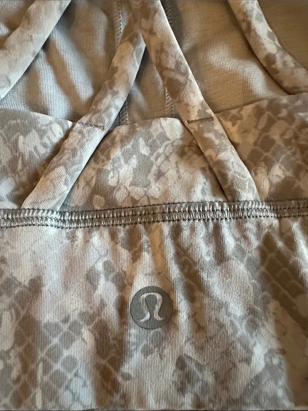 Lululemon Snake-Print Sports Bra - Grey